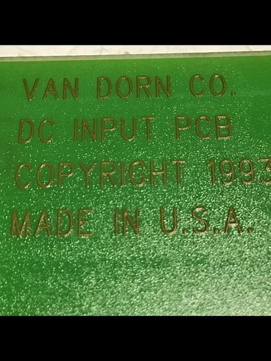 Used VAN DORN DC Input Board 330037 PC330-037 Used