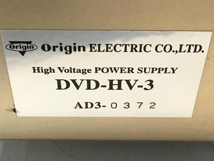 Used ORIGIN ELECTRIC High Voltage Power Supply DVD-HV-3 #122281