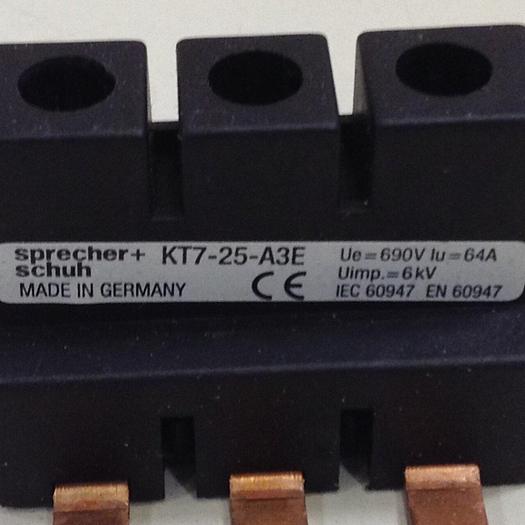 Used SPRECHER & SCHUH Bus Bar KT7-25-A3E #84600