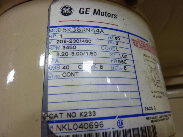 Used ALLEN BRADLEY 60 HP DC Motor 5CD192NA027A900 Used