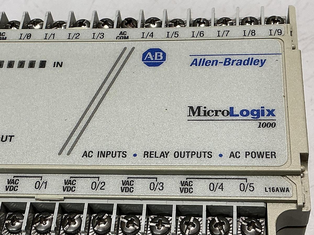 Used ALLEN BRADLEY 1761-L16AWA SER E