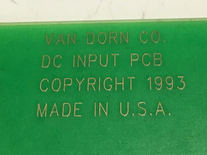 Used VAN DORN DC Input Board 330037 PC330-037 Used