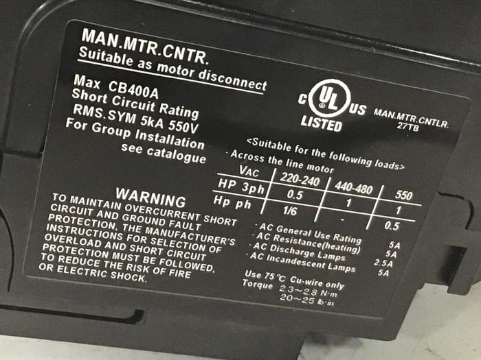 Used FUJI ELECTRIC 5 Amp Circuit Breaker EA53C-5 #127424