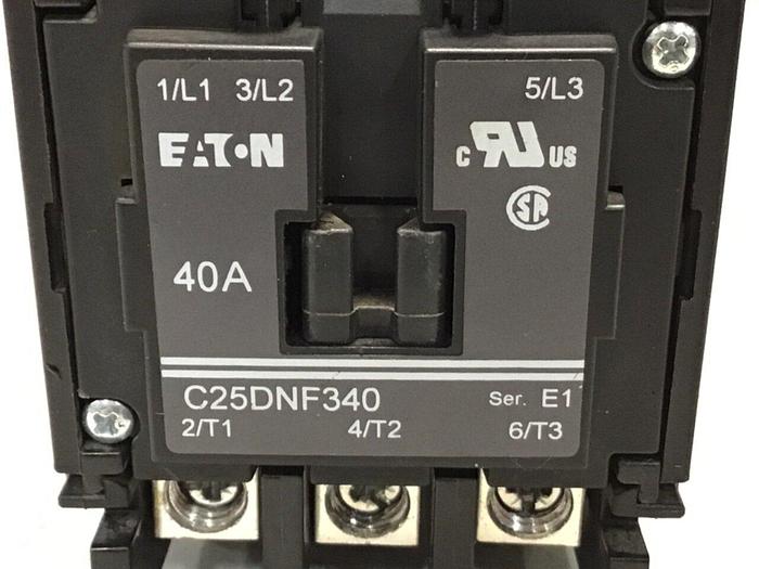 Used CUTLER-HAMMER Contactor C25DNF340 #126673