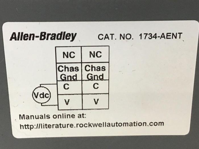 Used ALLEN BRADLEY Ethernet Adapter Module 1734-AENT SER A #134213