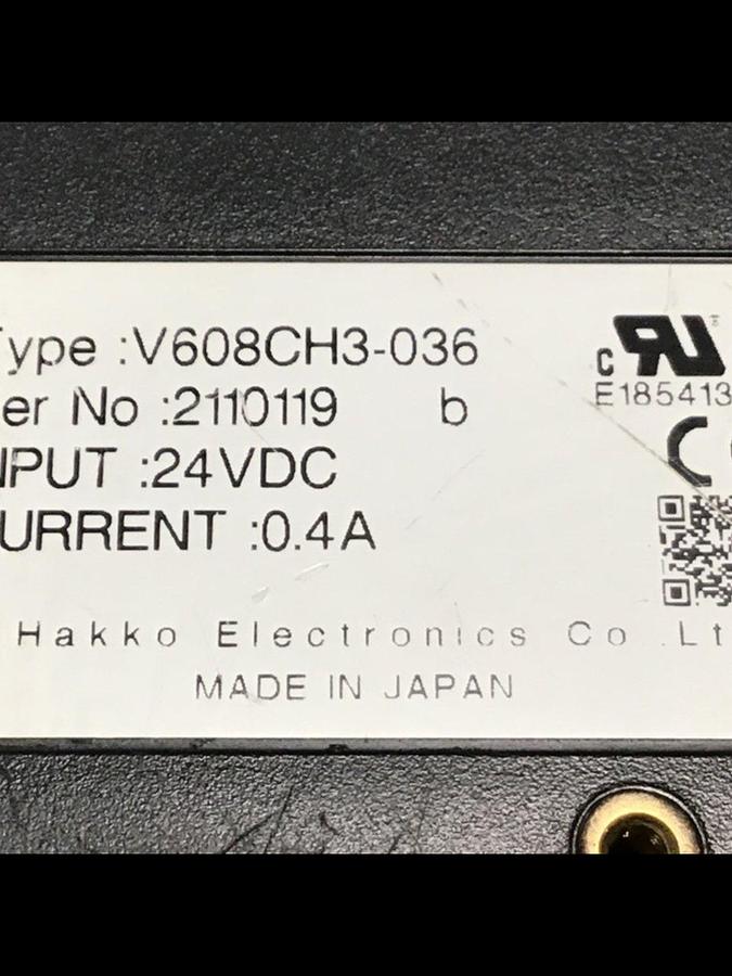 Used HAKKO ELECTRIC Robot Teach Pendant V608CH3-036 #135289