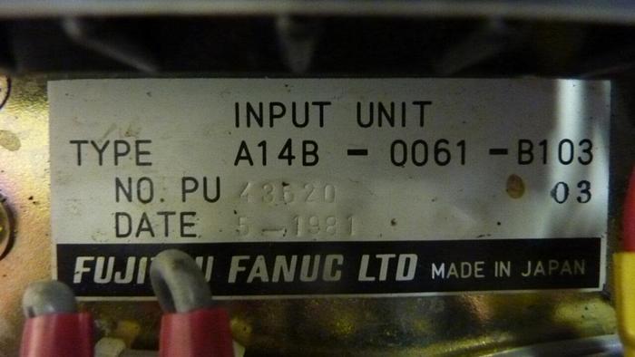 Used GE FANUC Input Module A14B-0061-B103 #42626