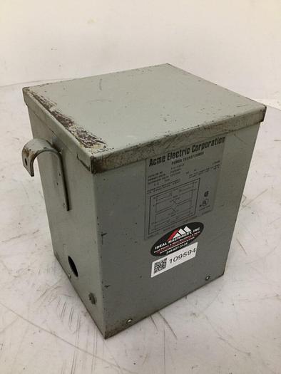 Used ACME ELECTRIC 3.0 KVA Power Transformer T-1-53013 #109594