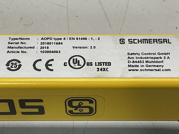 Used SCHMERSAL SLG440COM-R-0800-03