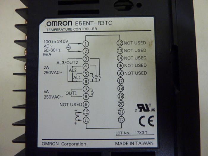 Used OMRON Temperature Controller E5ENT-R3TC #57205