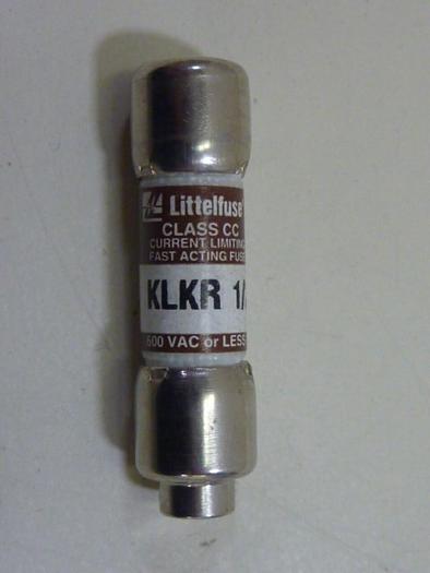 Used LITTELFUSE 1/2 Amp Fuse KLKR-1/2 #62411