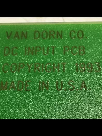 Used VAN DORN DC Input Board 330037 PC330-037 Used