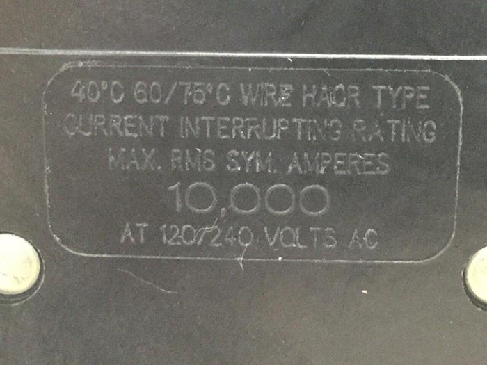 Used CUTLER HAMMER 25 Amp Circuit Breaker QCR2025 #104100