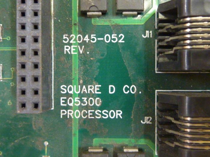 Used SQUARE D Processor Board 52045-052 #47082