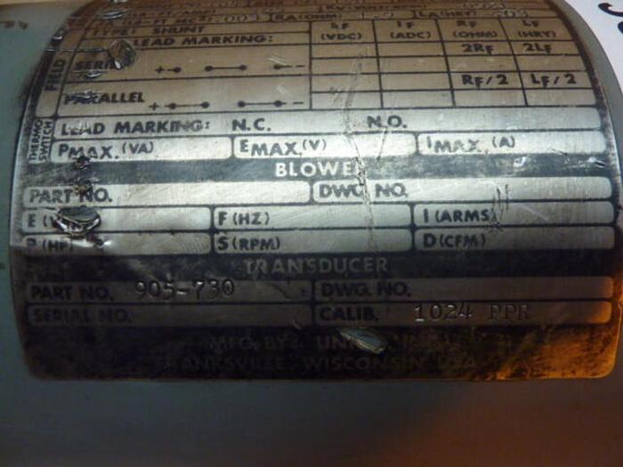 Used UNICO 1 HP DC Servo Motor 701-839 Used