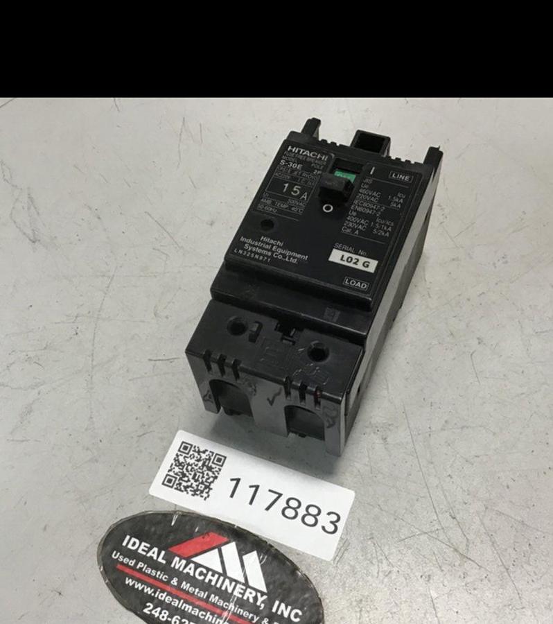 Used HITACHI Circuit Breaker 15 Amp S-30E 15 AMP USED