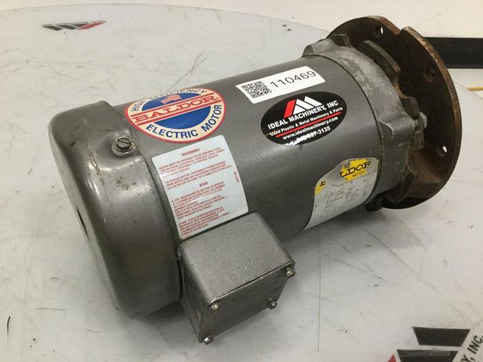 Used BALDOR 1 HP Motor w/ Pump JM3115 #110469