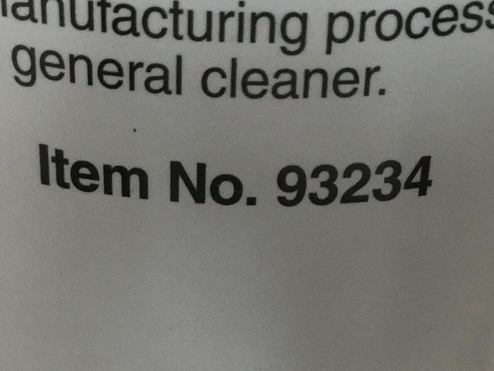 Used STONER Non-Chlorinated Cut Mold Cleaner 93234 #110526