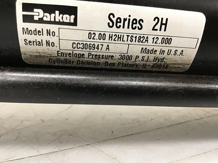 Used PARKER Injection Sled Cylinder 02.00 H2HLTS182A 12.000 USED