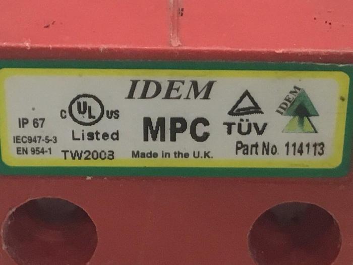 Used IDEM SAFETY SWITCHES Coded Miniature Switch 114113 #124667