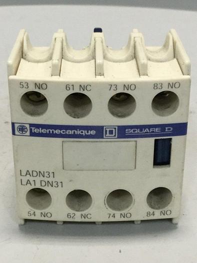 Used TELEMECANIQUE Auxiliary Contact LADN31 #104975