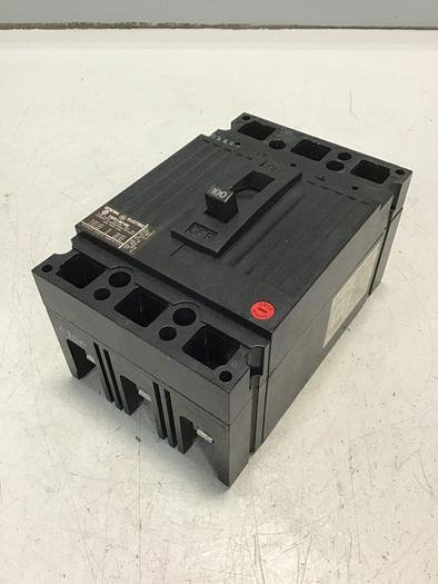 Used GENERAL ELECTRIC / GE 100 Amp Circuit Breaker TED136100 #138641