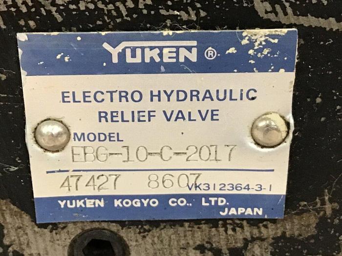Used YUKEN Electro Hydraulic Relief Valve EDG-01V-C-T11-1148 #135669
