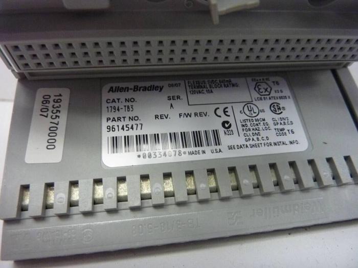 Used ALLEN BRADLEY Input Module 1794-IB16 SER A #49467