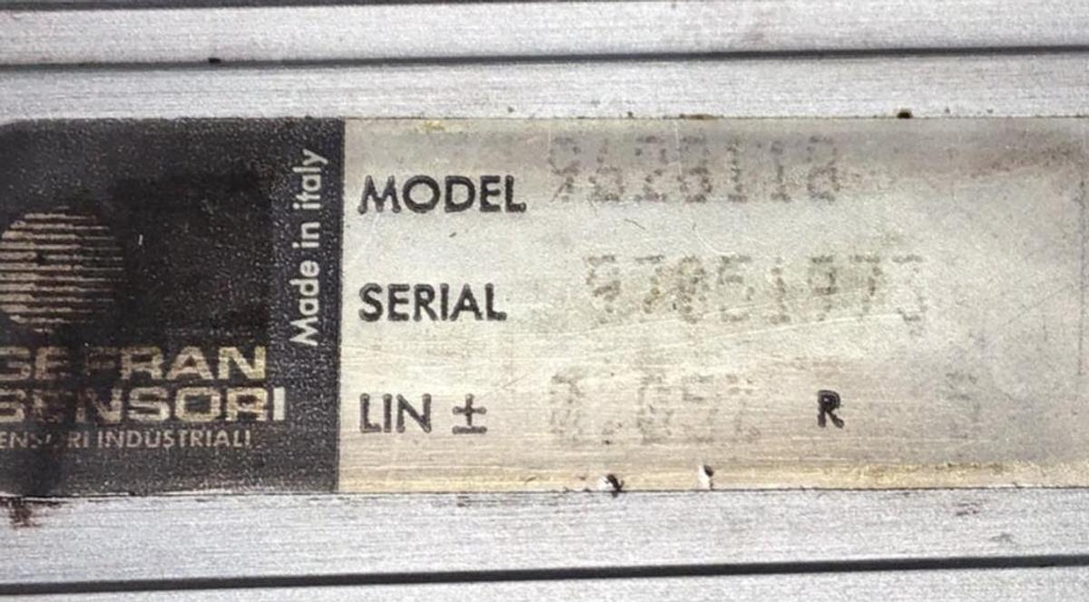 Used GEFRAN Linear Transducer 9628118 USED