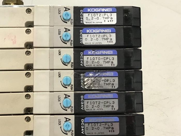 Used KOGANEI Solenoid w/ Valves F10M7AJ #120906