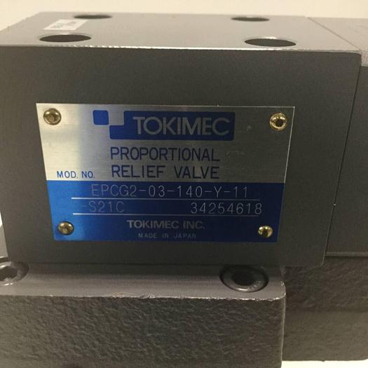 Used TOKIMEC Proportional Relief Valve EPC-03-140-Y-11-S21B #95208