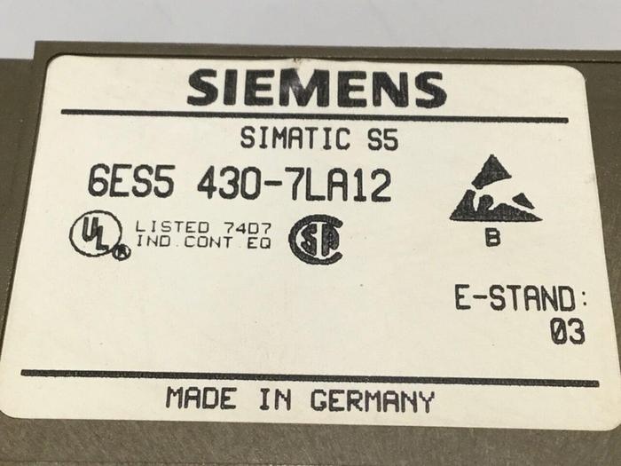 Used SIEMENS Digital Input Module 6ES5 430-7LA12 #110950