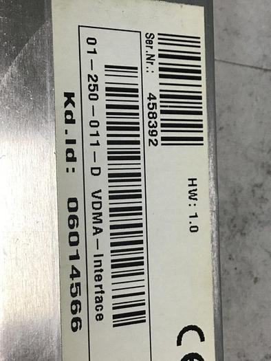 Used SIGMATEK Circuit Board VDMA-INTERFACE 01-250-011-D USED #139485