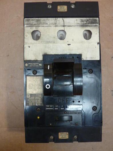 Used SQUARE D 400 Amp Circuit Breaker LAF3640036MV627B Used