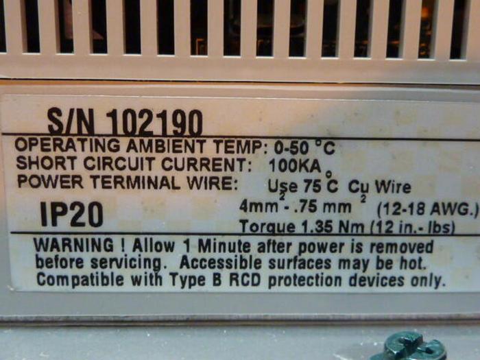 ALLEN BRADLEY Chassis Mount Motor Drive 160-NX3 SER B #28883