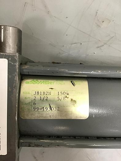 Used MILLER FLUID POWER Cylinder J81B2N Used 144433