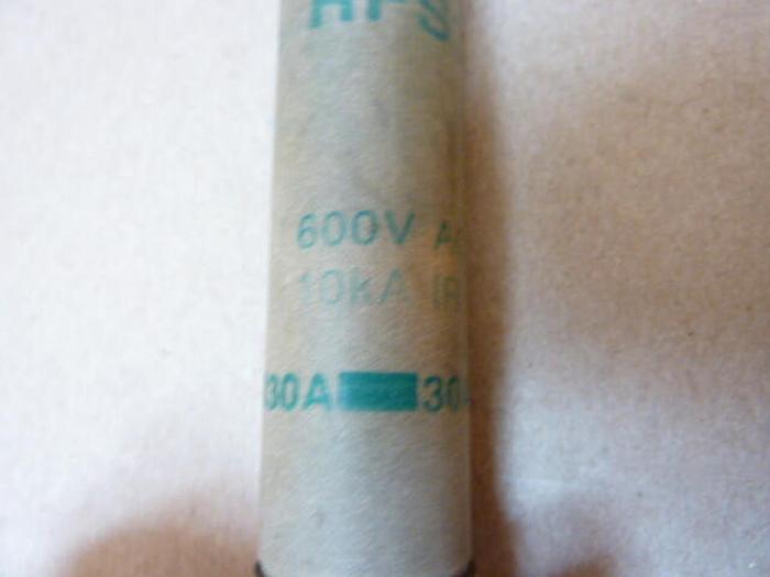 Used GOULD / SHAWMUT 30 Amp Fuse RFS30 #38992