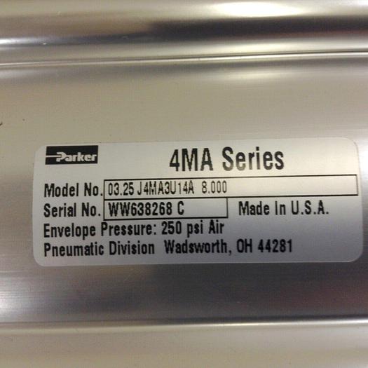 Used PARKER Cylinder 03.25 J4MA3U14A 8.000 #81202