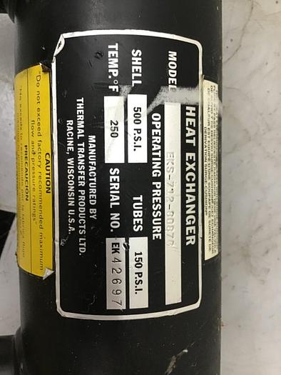 Used THERMAL TRANSFER Heat Exchanger EKS-712-80876 USED