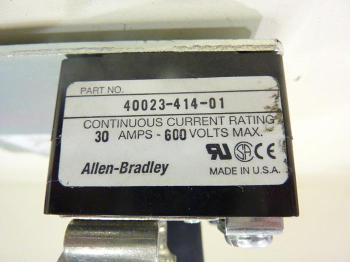 ALLEN BRADLEY 30 Amp Fuse Block Plate 1494F-C633 SER B #43487