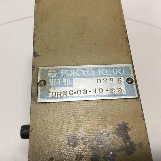 Used TOKYO KEIKI Valve 0296 URMC-03-10-S3 #97635