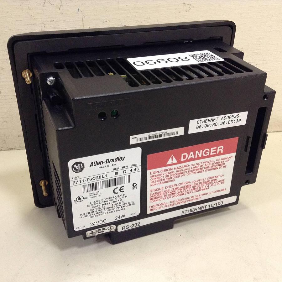 Used ALLEN BRADLEY Panel View 600 2711-T6C20L1 SER B Used