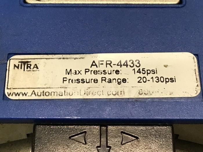 Used NITRA Filter Regulator AFR-4433 #132518