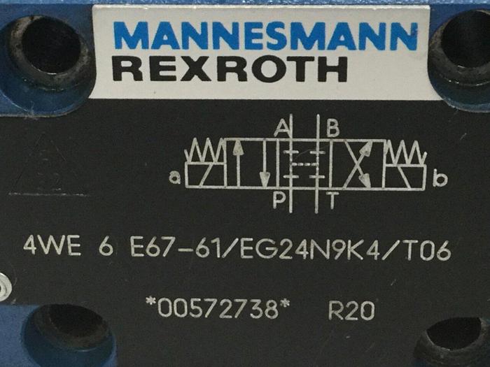 Used REXROTH Directional Valve 4WE6E6761EG24N9K4T06 #105605