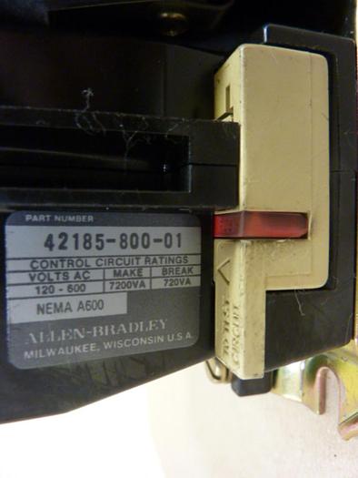 Used ALLEN BRADLEY Starter Size 1 509-BOD SER B W43 #47128