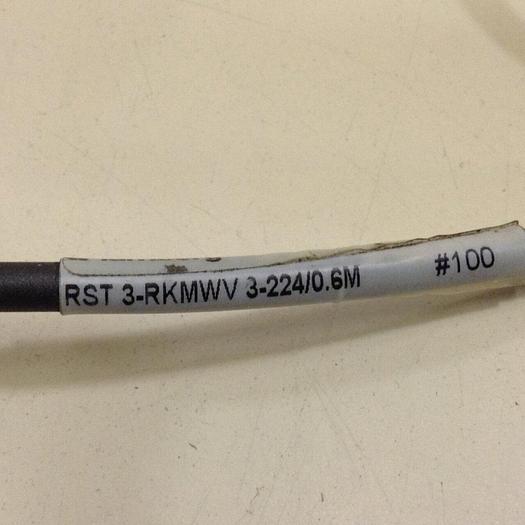 Used LUMBERG Double Ended Cordset RST 3-RKMWV 3-224/0.6M #79810