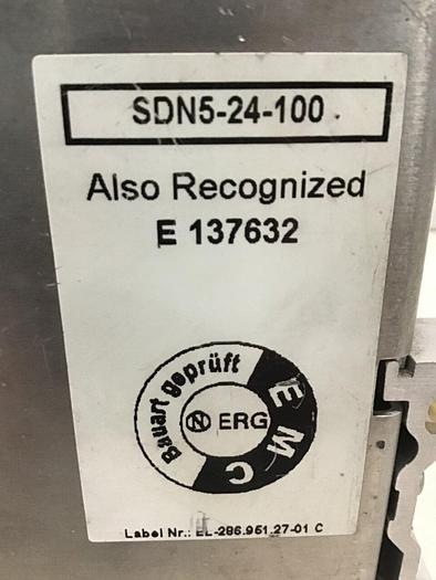 Used SOLA Power Supply SDN 5-24-100 #121099