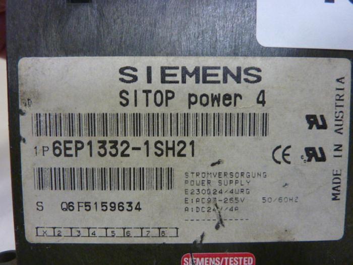 Used SIEMENS Power Supply 6EP1 332-1SH21 #49449