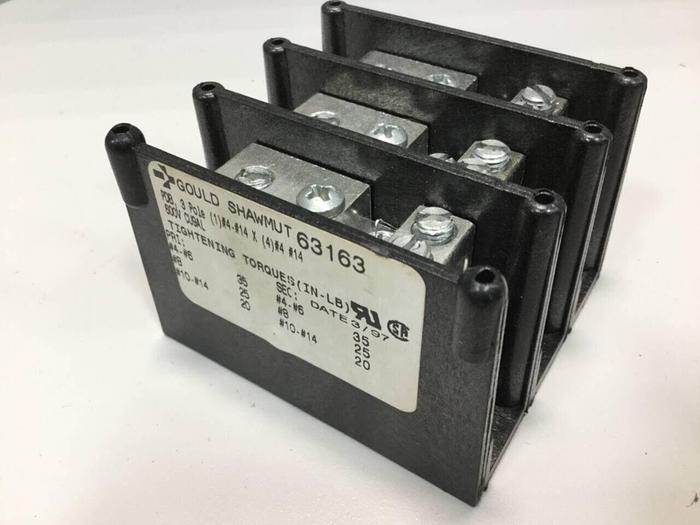 Used GOULD / SHAWMUT Terminal Block 63163 #98100