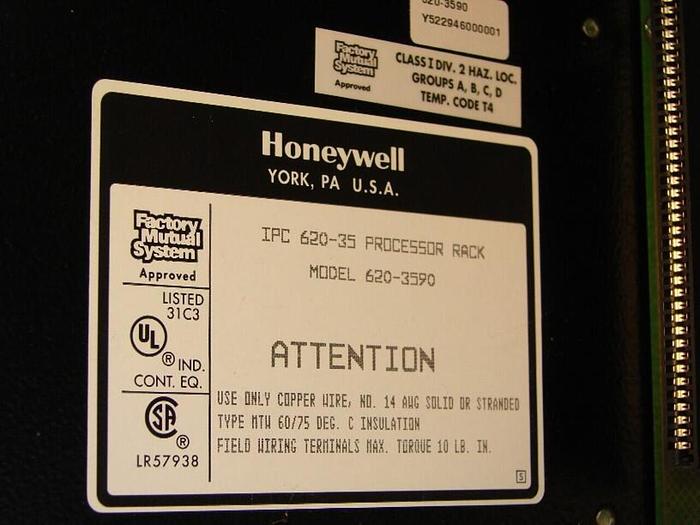 Used HONEYWELL Processor Rack 620-3590 #11438